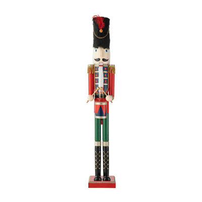 Glitzhome 3.5ft Wooden Christmas Nutcracker