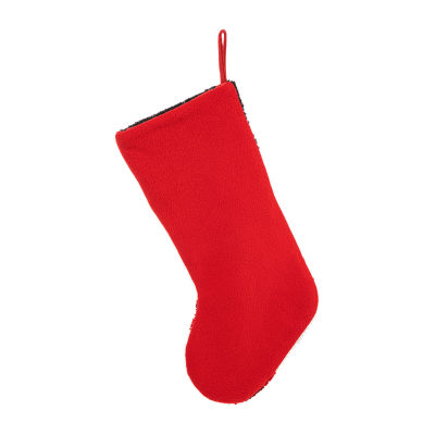 Glitzhome Polar Bear Hooked Christmas Stocking