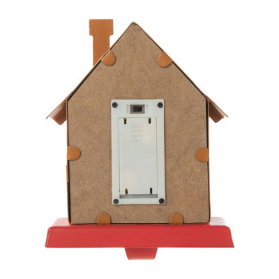 Glitzhome Metal Gingerbread House Christmas Stocking Holder