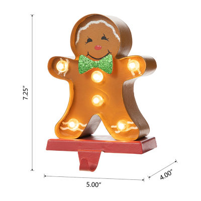 Glitzhome Marquee Led Christmas Stocking Holder