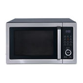  COMMERCIAL CHEF 0.9 Cubic Foot Microwave with 10 Power Levels, Small  Microwave with Grip Handle, 900W Countertop Microwave with Digital Display,  Door Lock and Kitchen Timer, Stainless Steel : Everything Else