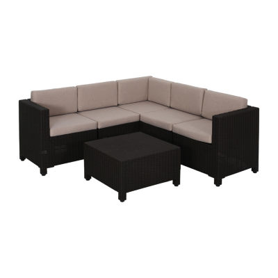 Hamilton rattan cheap corner sofa set