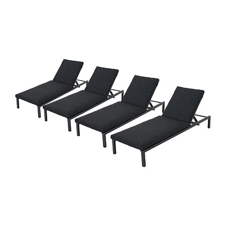 Navan 4-pc. Lounge Chair, One Size, Black