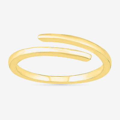 4MM 10K Gold Round Bypass  Band