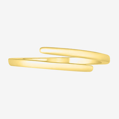 4MM 10K Gold Round Bypass  Band