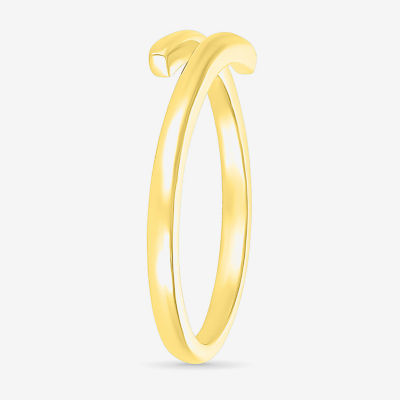 4MM 10K Gold Round Bypass  Band