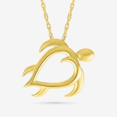 Womens 10K Gold Pendant Necklace