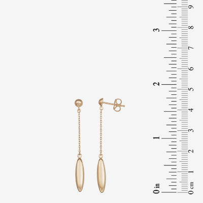 14K Gold Ball Drop Earrings