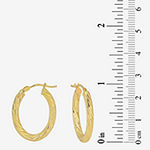 14K Gold 22mm Hoop Earrings