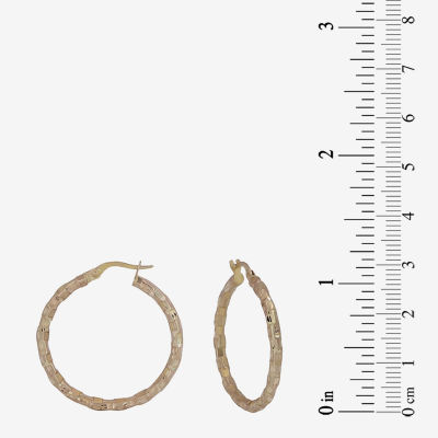 14K Gold 25mm Hoop Earrings