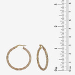 14K Gold 25mm Hoop Earrings