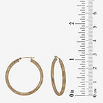 14K Gold 35mm Hoop Earrings