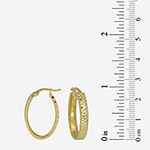 14K Gold 21mm Hoop Earrings