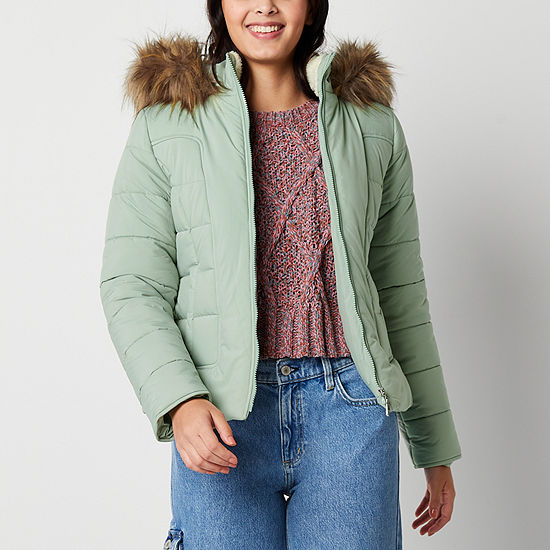 Maralyn And Me Hooded Heavyweight Puffer Jacket-Juniors, Color ...