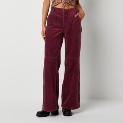 Brown Corduroy Wide Leg Girls Cargo Pants