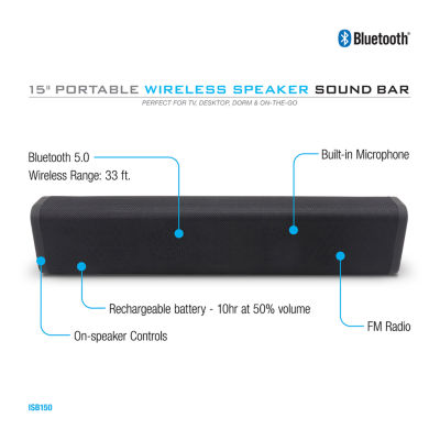 15" Portable Wireless Speaker Sound Bar"
