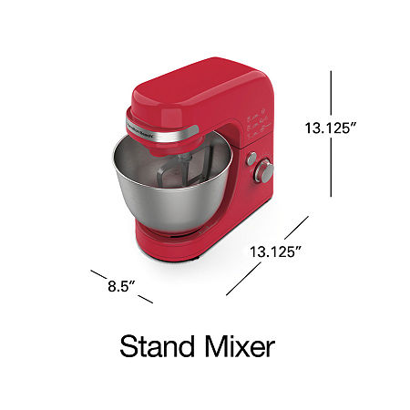 Hamilton Beach Stand Mixer With 7 Speeds, One Size, Red