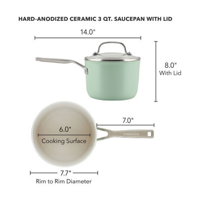 KitchenAid Ceramic 3-qt. Covered Sauce Pan
