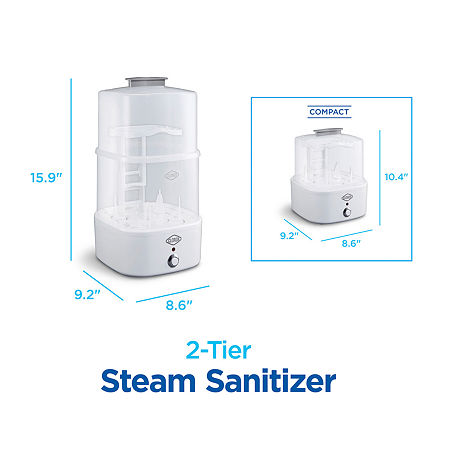 Clorox 2-Tier Steam Sanitizer, One Size, White