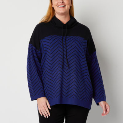 Karen Scott Plus Size Chevron-Stitch Cardigan Sweater, Created for Macy's