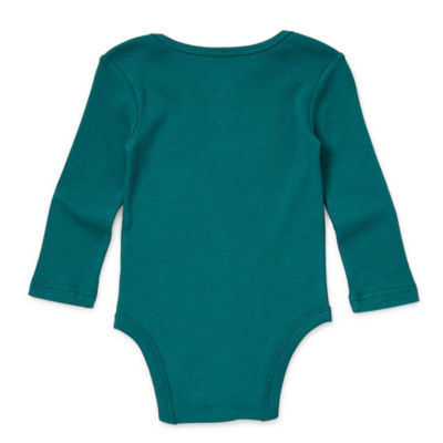 Okie Dokie Baby Boys Crew Neck Long Sleeve Bodysuit