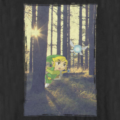 Mens Short Sleeve Legend of Zelda Graphic T-Shirt