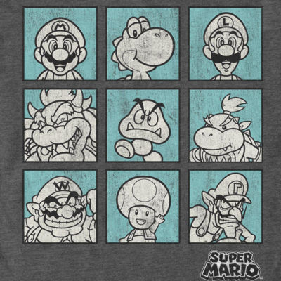Mens Short Sleeve Super Mario Graphic T-Shirt
