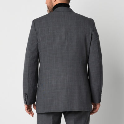 Stafford Coolmax All Season Ecomade Mens Plaid Stretch Fabric Classic Fit Suit Jacket