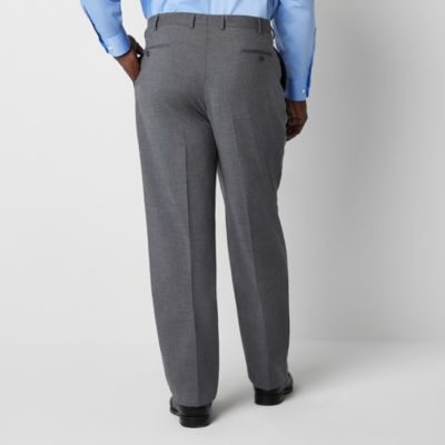 Stafford Super Mens Big and Tall Stretch Fabric Classic Fit Flat Front Suit Pants