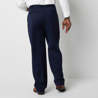 Stafford Coolmax All Season Ecomade Mens Big and Tall Stretch Fabric Classic Fit Flat Front Suit Pants