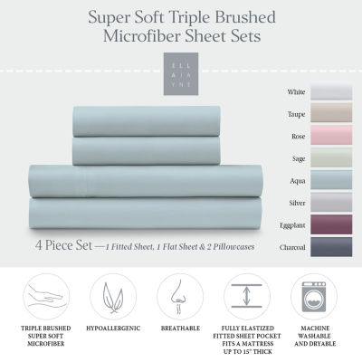 Ella Jayne Super Soft Triple Brushed Microfiber Sheet Set