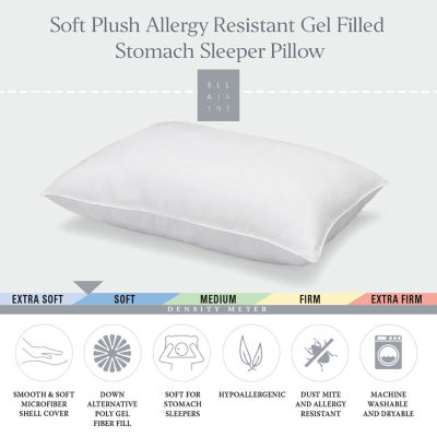 Ella Jayne Signature Plush Soft Allergy-Resistant Down Alternative Stomach Sleeper Pillow