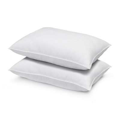 Ella Jayne Signature Plush Soft Allergy-Resistant Down Alternative Stomach Sleeper Pillow, Set of 2