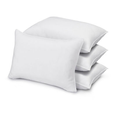 Ella Jayne Signature Plush Soft Allergy-Resistant Down Alternative Stomach Sleeper Pillow, Set of 4