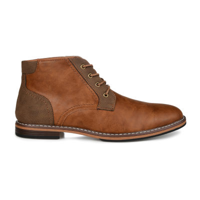 Vance Co Mens Franco Block Heel Chukka Boots