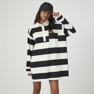 Forever 21 cheap striped shirt dress