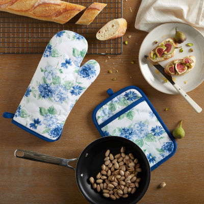 Martha Stewart Amber Floral 2-pc. Mitt + Pot Holder Set