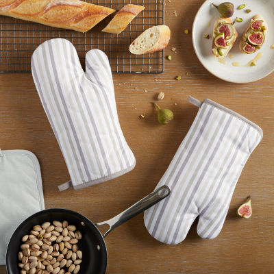 Martha Stewart Daisy Stripe 2-pc. Oven Mitt Set