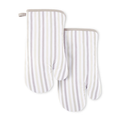 Martha Stewart Daisy Stripe 2-pc. Oven Mitt Set