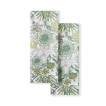 Martha Stewart Succulents 2-pc. Kitchen Towel Set, Color: Green - JCPenney