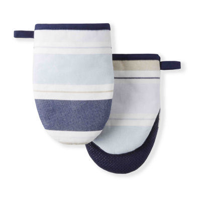 Martha Stewart Thin Stripe Mini 2-pc. Mitt + Pot Holder Set