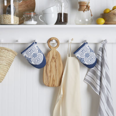 Martha Stewart Stripe Medallion Mini 2-pc. Kitchen Towel Set