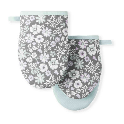 Martha Stewart Ditsy Floral Mini 2-pc. Oven Mitt Set