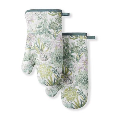 Martha Stewart Succulents 2-pc. Oven Mitt Set