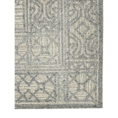 Amer Rugs Berlin Wishek Geometric Hooked Washable 5' X 8' Indoor Rectangular Area Rug