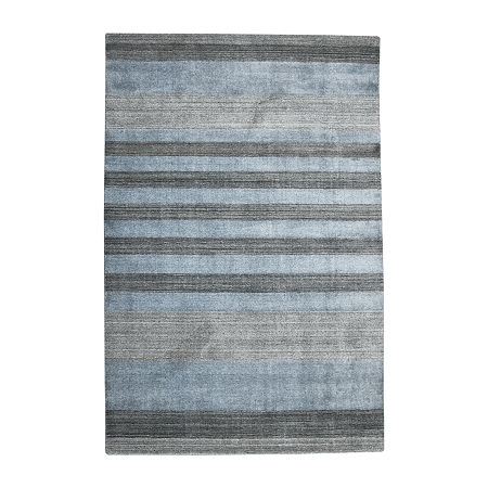 Amer Rugs Blend Warwich Stripe Woven Washable 24' X 36' Indoor Rectangular Accent Rug, One Size, Gray