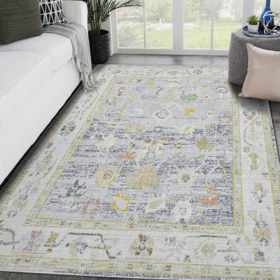 Amer Rugs Century Bay Bordered Washable Indoor Rectangular Runner