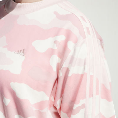 adidas Essentials 3 Stripes Camo Print Sweatshirt (Plus Size)