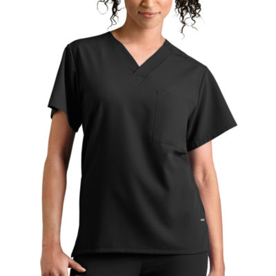 Jockey 2200 Classic 1-Pocket Stretch Unisex Adult Big V Neck Fabric Short Sleeve Scrub Top