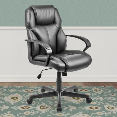 Workspace Faux-Leather Managerial Office Chair